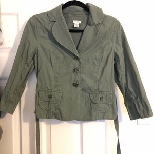 Anthropologie Odille green jacket